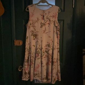 Julian Taylor White Floral Dress 16W